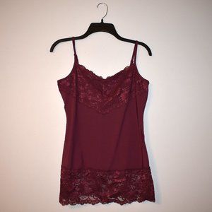 Studio Y Purple Stretch Lace Cami
